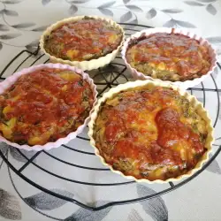Спаначен киш със сирене и царевица